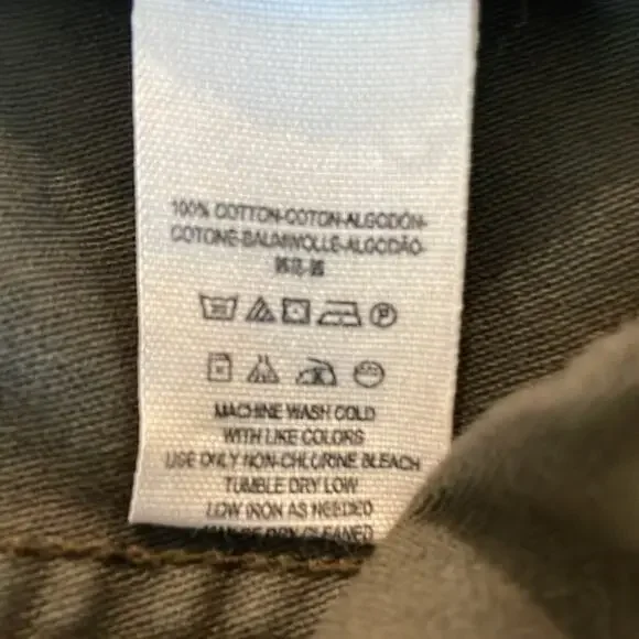 Free People Utility Cargo Jacket in Olive Green Size Small - Picture 11 of 12